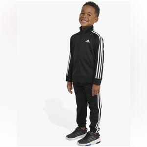 Adidas NWT Boys Tricot Tracksuit Jacket Jogger Set, Boys Sz 5